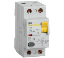 Выключатель дифференциального тока (УЗО) 2п 25А 300мА тип ACS ВД1-63S IEK MDV12-2-025-300