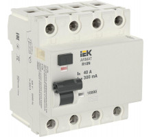 Выключатель дифференциального тока (УЗО) 4п 40А 300мА тип AC ВДТ R10N ARMAT IEK AR-R10N-4-040C300