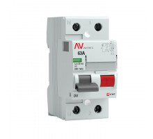 Выключатель дифференциального тока (УЗО) 2п 63А 30мА тип AC DV AVERES EKF rccb-2-63-30-ac-av