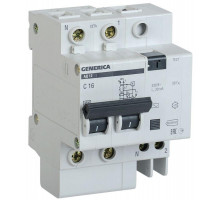 Выключатель автоматический дифференциального тока 2п 50А 30мА АД12 GENERICA IEK MAD15-2-050-C-030