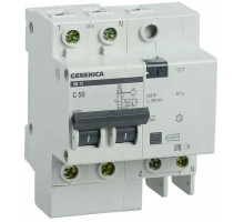 Выключатель автоматический дифференциального тока 2п 50А 300мА АД12 GENERICA IEK MAD15-2-050-C-300
