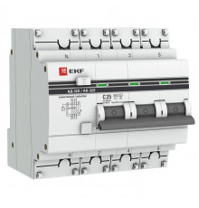 Выключатель автоматический дифференциального тока 3п+N 25А 300мА АД-32 (селективный) PROxima EKF DA32-25-300S-4P-pro