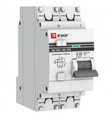 Выключатель автоматический дифференциального тока 1п+N 32А 100мА АД-32 (селективный) PROxima EKF DA32-32-100S-pro