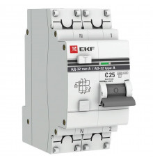 Выключатель автоматический дифференциального тока 1п+N 25А 10мА тип А АД-32 PROxima EKF DA32-25-10-a-pro