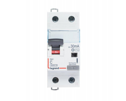 Выключатель автоматический дифференциального тока 2п (1P+N) C 32А 300мА тип AC 6кА DX3 Leg 411027