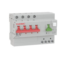 Выключатель автоматический дифференциального тока с защитой от сверхтоков YON MDV63-42C10-A 4п 30мА DKC MDV63-42C10-A