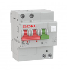Выключатель автоматический дифференциального тока с защитой от сверхтоков YON MDV63-22C32-A 2п 30мА DKC MDV63-22C32-A