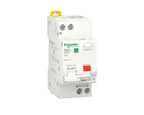 Выключатель автоматический дифференциального тока (ДИФ) RESI9 1P+N С 16А 6000А 30мА тип A SchE R9D55616