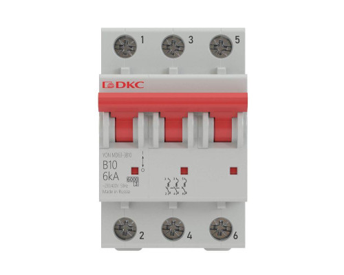 Выключатель автоматический модульный YON MD63-3C16-6 6кА DKC MD63-3C16-6
