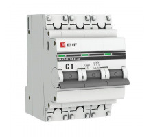 Выключатель автоматический модульный 3п C 1А 4.5кА ВА 47-63 PROxima EKF mcb4763-3-01C-pro
